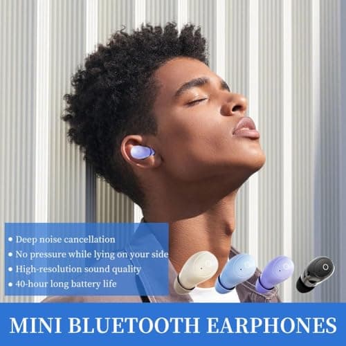 Invisible Sleep Earbuds for Side Sleepers,2026 New Mini Invisible Headphones,Bluetooth 5.4 True Wireless In-Ear Earphones,Hidden Earbuds Waterproof,Soft in-Ear Ear Plugs for Sleeping,Working,Travel — view 5