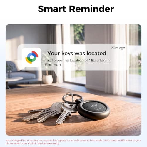 MiLi LiTag Duo Tracker Tag with Keychain for iOS & Android (1 Pack) — view 5