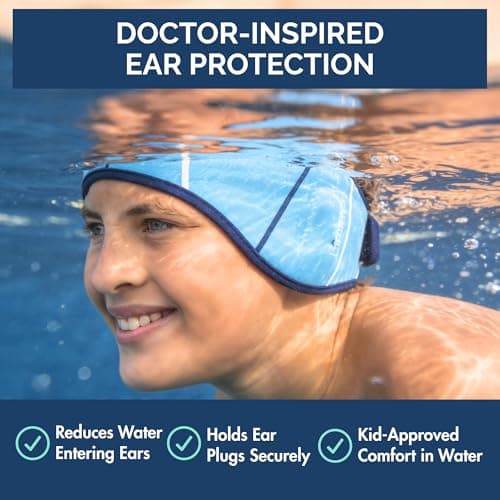 Limmys Swimming Headband for Kids and Adults – Non-Slip Neoprene Ear Band — view 2