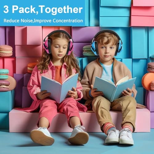 Floriogra 3 Pack Ear Defenders Children SNR 28dB for Autism Children — view 2