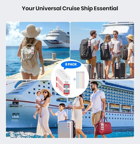 8-Pack P&O Cruise Luggage Tag Holder,Cruise Ship Essentials 2026 — view 5