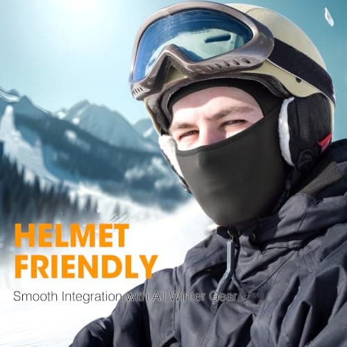 WTACTFUL 1-2 Pack Ski Mask Balaclava, Windproof Warmer Thermal Winter Men — view 2