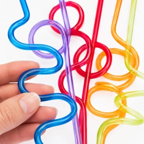 MAR Reusable Silly Straws 5 Pack – Curly Crazy Straws for Kids & Parties — view 4