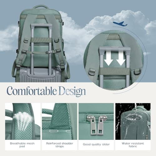 Xkdoai for Easyjet Cabin Bag 45x36x20,Backpack with TSA Approved Clear Bag — view 6