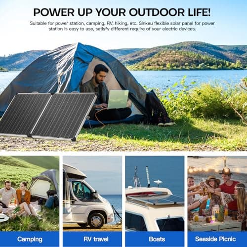 Panana 110W Portable Solar Panel Kit, Foldable with 12V Controller — view 6