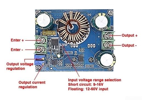 600 W DC-DC Step Up Converter 16A Boost Converter Powerful DC-DC Converter 600 W for Car Boost Voltage Converter 12 V to 80 V Adjustable Highly Efficient Step Up Converter 16 A Max for Current DC-DC — view 2