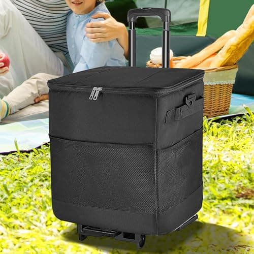 Coolers With Wheels And Handles Wheeled Waterproof Reusable Box — view 2