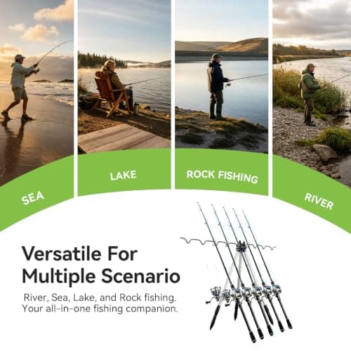 Fishing Rods Tripod Stand Rest, Sea Fishing Tripod Fishing Rod Rest Fishing Rod Holder Fishing Tripod Rod Rest Telescopic Tripod Sea Fishing Support Stand for Beach — view 6