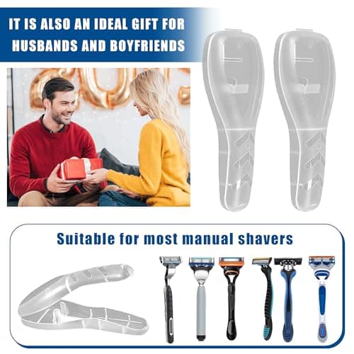 2PCS Razor Travel Case Plastic Transparent Safety Razor Case — view 5