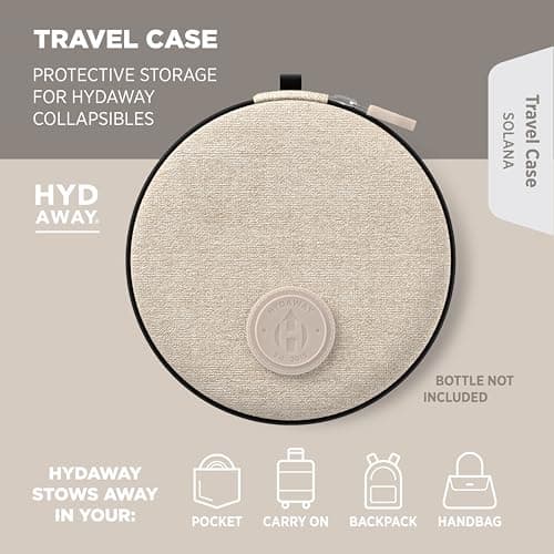 HYDAWAY Hydration Travel Pack - 17oz Collapsible Water Bottle with Flip-Top Lid and Protective Travel Case - BPA-Free, Leak-Resistant, and TSA-Friendly for Commuting, Hiking, and Traveling — view 5