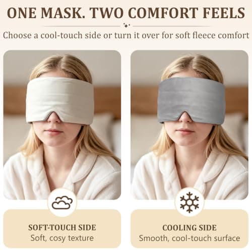iMaMa Weighted Blackout Sleep Mask, Cooling Eye Mask for Sleep & Travel — view 4