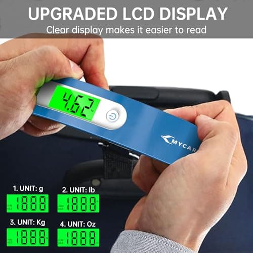 MYCARBON Luggage Scale Portable Digital Suitcase Scales Hanging 110lb/50kg — view 2