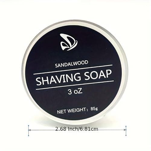 Shaving Soap for Men- Sandalwood Mens Shave Soap- Smoothest Wet Men's Shaving Cream Soap-Travel Size Shaving Soap Cream (2 pack 3 oz) — view 4