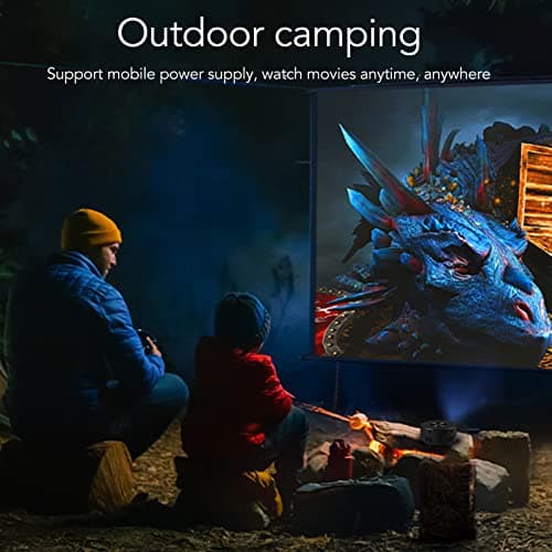 Mini LED Projector | Pocket Pico Projector | 1920x1080P TFT LCD Portable Projector | 4Ω 2W Speaker | Home Theater Movie Projector | Plug and Play for Phones and Tablets — view 6