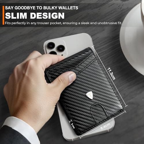 TEEHON Mens Wallets - Slim Wallets for Men UK with RFID Blocking & Gift Box — view 4