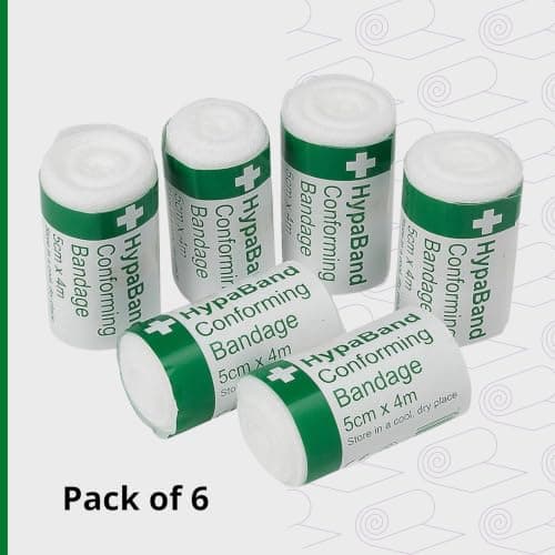 Safety First Aid HypaBand Conforming Bandages, 5cm x 4m, Pack of 6 — view 6