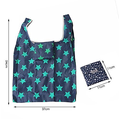 Comfysail 6 Pack Foldable Shopping Bag Portable Reusable Grocery Bags Handy Travel Bags for Household Outdoors — view 4