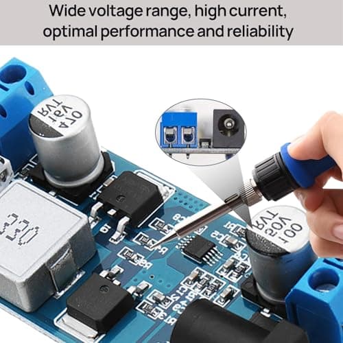 2Pcs 24v/12v to 5v Converter, 5A Power Buck Converter, 12V to 5V DC-DC Power Down Module, High Efficiency Voltage Regulator for DIY Electronic Projects, Wide Compatibility Efficient-Power Conversion — view 4
