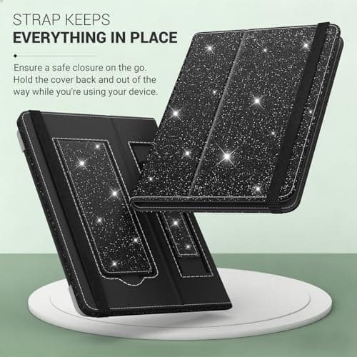 MoKo Universal Case for 6 inch kindle eReaders and Tablets, Glitter Black — view 6