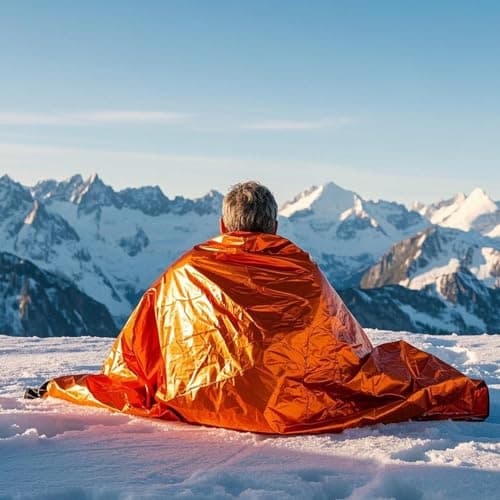 2 PCS Emergency Sleeping Bag,Bivvy Bag,Survival Sleeping Bag,Camping Bivy Sacks,Emergency Blankets,Survival Sleeping Bag for Camping and Outdoor Hiking — view 4