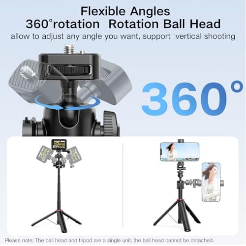 Mini Selfie Stick Tripod for Action Cameras 58CM/23" Tabletop Tripod — view 2
