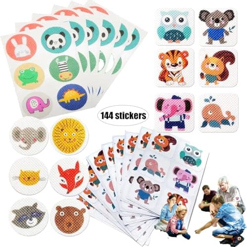 Mosquito Repellent Stickers for Kids,144 Pack, All Natural Insect Repellent Patches, Fun Designs for Holidays & Camping, for Repelling Mosquitoes & Insects,1152 Hours Protection, Non-Toxic DEET Free — view 2