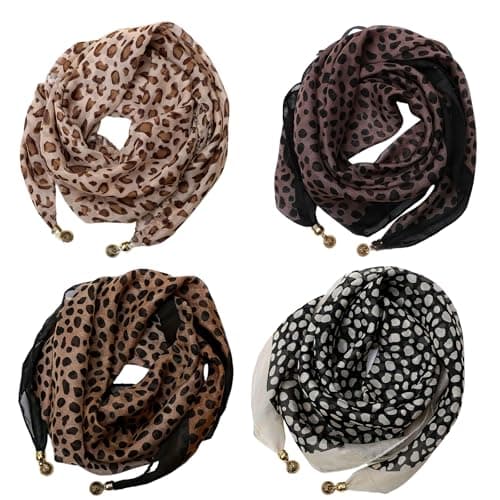 Hangsu Stylish Magnetic Fastening Scarf Soft Polyester Fabric Everyday Wear for Casual Outfits Travel Friendly Fashion Magnetic Scarf — view 2