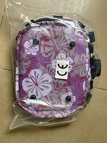 Redlution Bicycle Bike Detachable Cycle Front Canvas Basket Carrier Bag Pet Carrier Aluminum Alloy Frame Pet Carrier (purple) — view 2