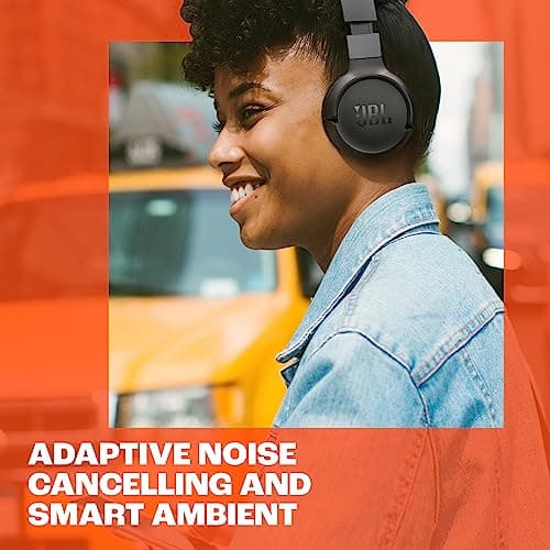 JBL Tune 670 NC Wireless On-Ear Bluetooth Headphones with Adaptive Noise-Cancelling Technology and Lightweight Design, 70-Hour Battery Life, Black — view 4