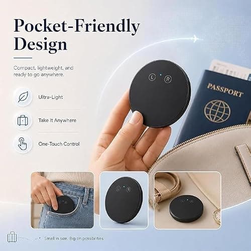 AI Pocket Translator – Real-Time Two-Way Voice Translation (2pcs) — view 2