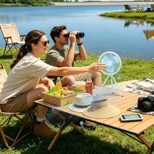 Samuliy Solar Powered Fan Floor Desk Air Blowing Device with Tripod Stand — view 2