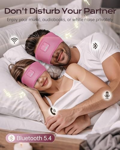 MUSICOZY Sleep Headphones Headband for Side Sleepers Bluetooth 5.4 — view 6