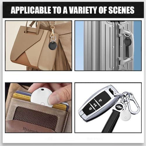 Smart Tracker Tag, YiYunTE 2 Pack Item Key Finder Locator compatible with Find My App(iOS only), Kids Children Tracking Tag Device, Small Bluetooth Tracker Tag for Cat Dog Pet Wallet Luggage — view 6