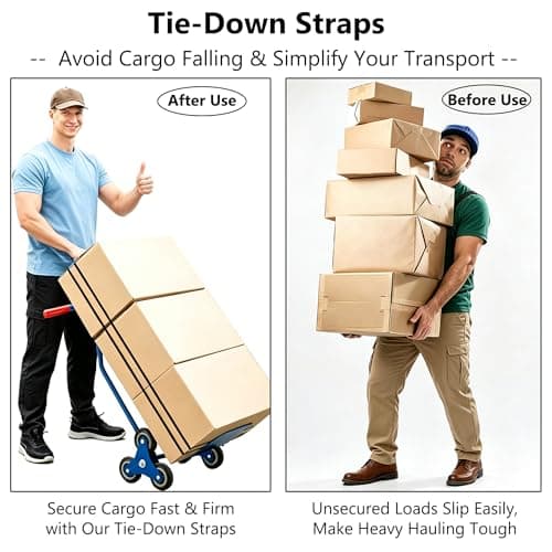 Tie Down Straps, 4 Pack Heavy Duty Tensioning Belts, 2m x 25mm Adjustable Lashing Straps Ratchet Straps for Motorcycle, Cargo, Trucks, Trailer, Luggage(Black) — view 6