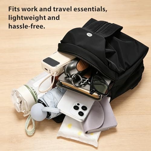 YancLife Anti Theft Backpack - Waterproof 2-Way Commuter Bag with Large Capacity Oxford Convertible Shoulder Tote - Stylish Multi-compartment Travel Handbag for Work Fitness Shopping (30x21x14cm) — view 3