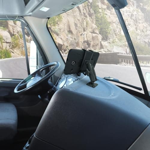 ARKON Mounts - Car Phone Holder | Secure Grip | Heavy Duty | Drill Base Car Phone Mount | Spring-loaded holder expands up to 7.25 inches | For iPhone, Samsung, Google, Nokia, and other Smartphones — view 5