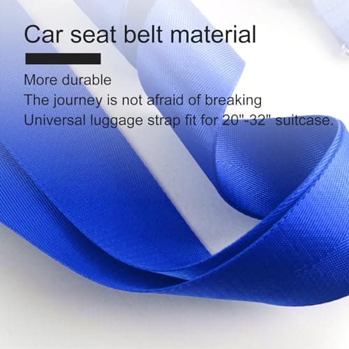 Veki Luggage Straps with TSA Approved Lock, Suitcase Strap, 1pc Blue — view 5