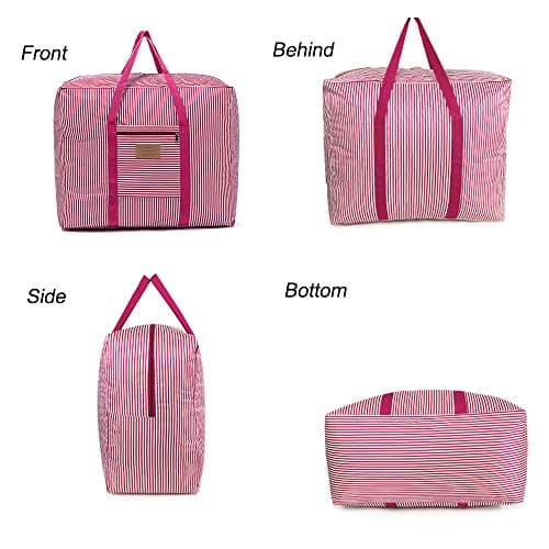 Waterproof Thick Large Storage Bag 600D Oxford Organizer (Rose, Medium) — view 3