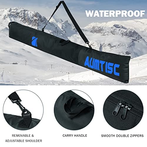 AUMTISC Ski Bag and Boot Bag Combo for 1 Pair of Ski and Boots,Adjustable Length Ski Bag… — view 5