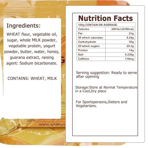 Honey Butter Flavour Emergency Food, High Energy Biscuits, 12 Pack — view 3