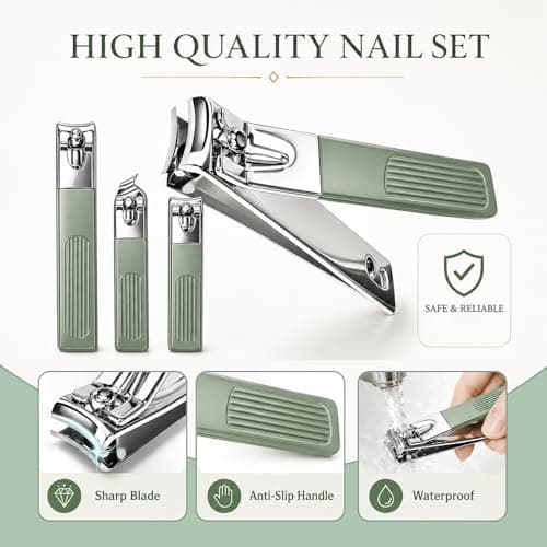 Wosyoodo 17 Pcs Nail Clippers Set with Toenail Clippers — view 6