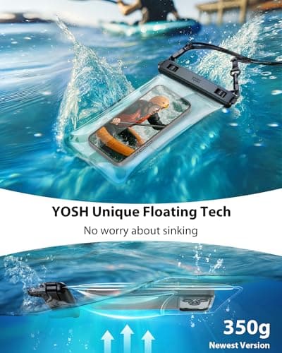 YOSH Waterproof Phone Pouch Floating [3D Seamless Body], Fits Up to 7.5" — view 2