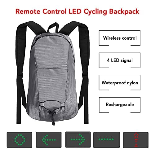 CHICIRIS LED Backpack with Wireless Remote Control for Riding — view 5