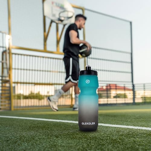 GLEKGLEK Squeeze Sports Bottle 750ml, Leakproof Drinks Bottle, BPA Free — view 6