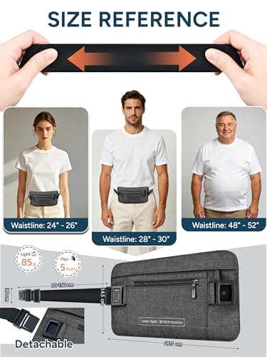 travel inspira Travel Money Belt, Passport Holder, Bum Bag, Travel Wallet — view 5