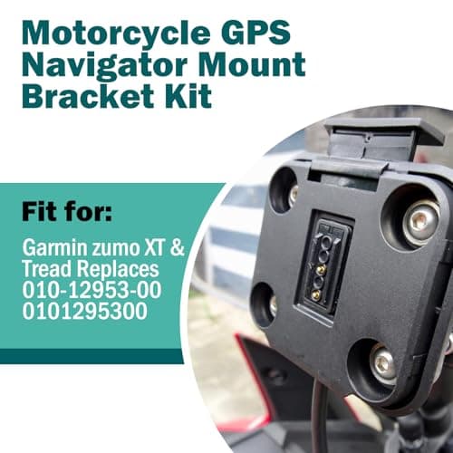 Motorcycle GPS Navigator Mount Bracket Kit Fit for Garmin zumo XT & Tread Replaces ‎010-12953-00 0101295300 — view 2