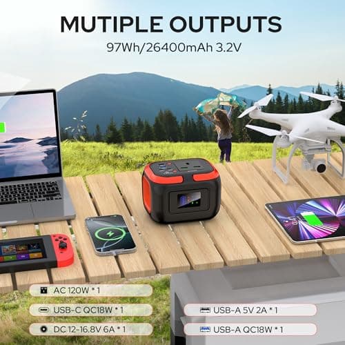 SinKeu Portable Power Station 97Wh/26400mAh Generator Outdoor — view 2