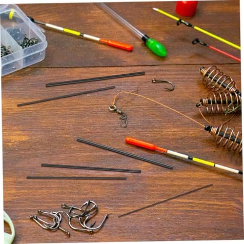 BCOATH 12pcs Carbon Fiber Fishing Rod Repair Parts Two Piece Connection — view 5