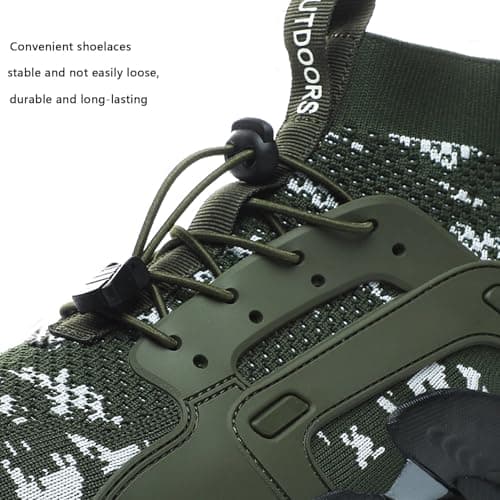 VTASQ Hiking Boots Mens Outdoor Non-Slip Trekking Mountaineering Shoes Trainers Lightweight Camping Climbing Shoes Sneaker Camouflage 8 UK — view 6