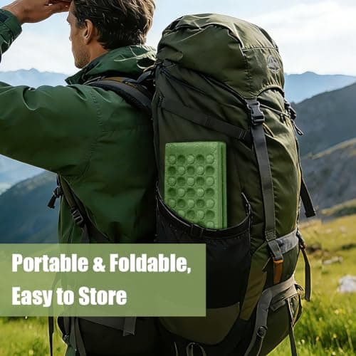 HOTUT Folding Sit Mat, Insulated Folding Foam Sit Mat, Ultralight XPE Foam Cushion, Waterproof, Durable and Lightweight Hiking Seat Pad, Essential Camping Accessories for Outdoor Travel Adventure — view 4